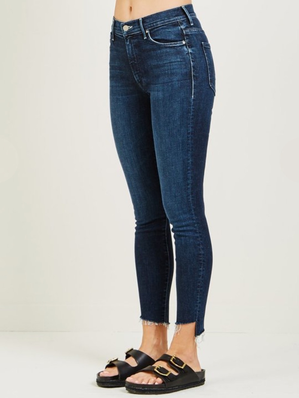 MOTHER DENIM THE STUNNER ANKLE STEP FRAY JEAN - DISCO DOLL Size 31